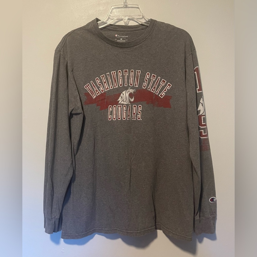 Champion Washington State Cougars Long Sleeve Tee Sz M